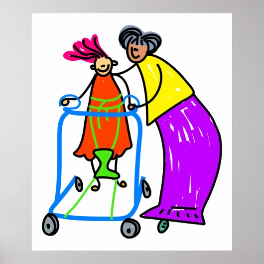 Mit Behinderung Mädchen Poster (Vorne)