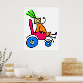 Mit Behinderung Mädchen Poster (Küche)