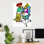 Mit Behinderung Mädchen Poster (Heimbüro)