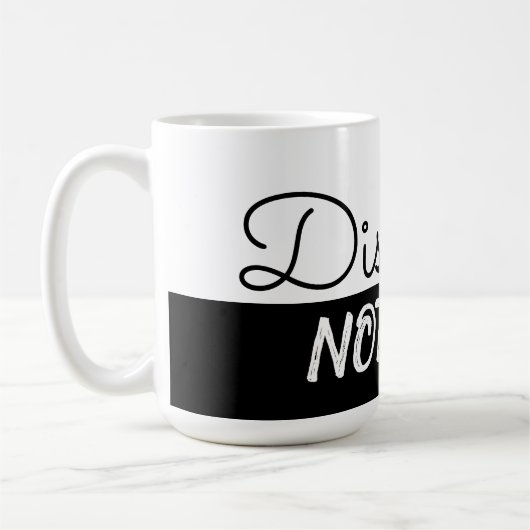 Mit Behinderung. Nicht faul. Kaffee-Tasse. Kaffeetasse (Links)