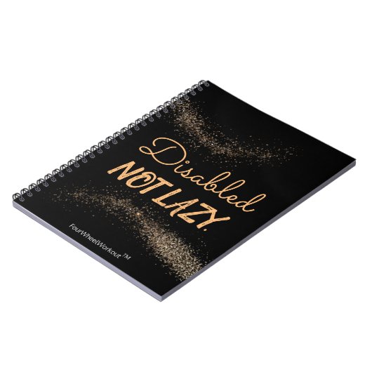 Mit Behinderung. Nicht faul. Notizblock (Linke Seite)