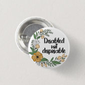 Mit Behinderung nicht verfügbar Button (Vorne & Hinten)