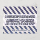 Mit Behinderung Parken, Unwissenheit ist keine Beh Flyer (Hinten)