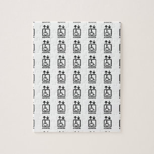 Mit Behinderung Personen Höhenunterschied Puzzle