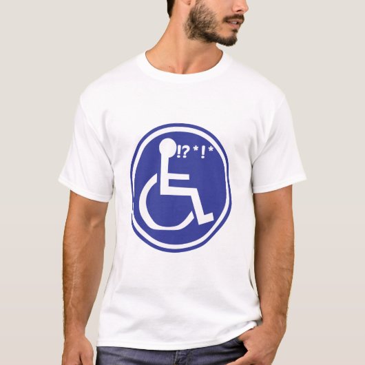 MIT BEHINDERUNG ROLLSTUHL-UNGLÜCK T-Shirt (Vorderseite)