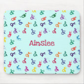 Mit Behinderung Stickman hat Spaß! Mousepad (Vorne)