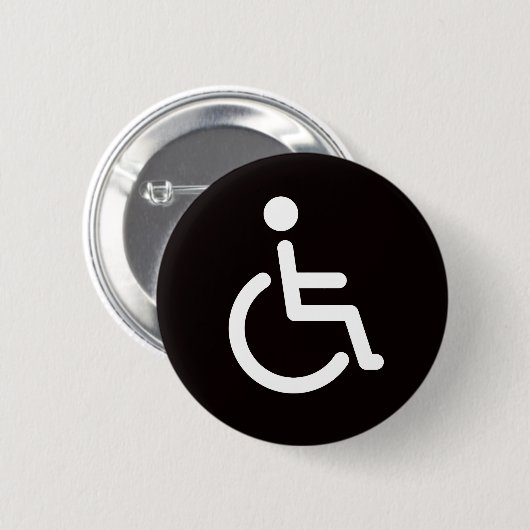 Mit Behinderung Symbol oder Button (Vorne & Hinten)
