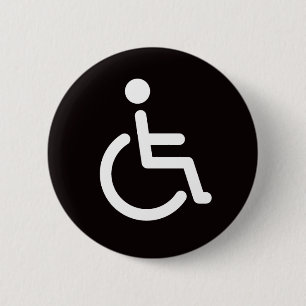 Mit Behinderung Symbol oder Button