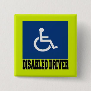 Mit Behinderung Treiber Button