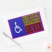 Mit Behinderung Treiber Rechteckiger Aufkleber (Umschlag)