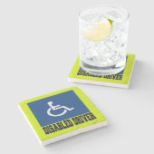 Mit Behinderung Treiber Steinuntersetzer (Seitenansicht)