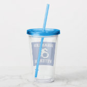 Mit Behinderung Veteran Acryltrinkbecher (Rückseite)