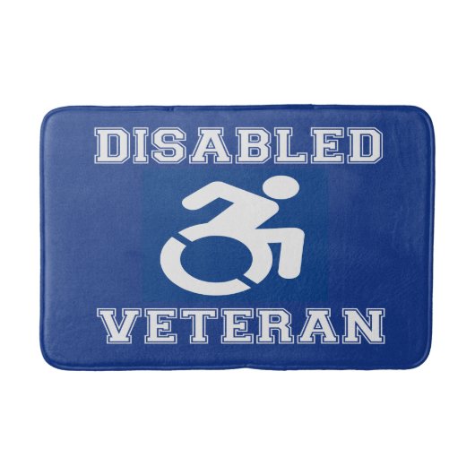 Mit Behinderung Veteran Badematte (Vorderseite)