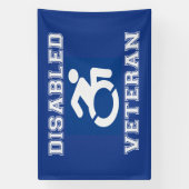 Mit Behinderung Veteran Banner (Vertikal)