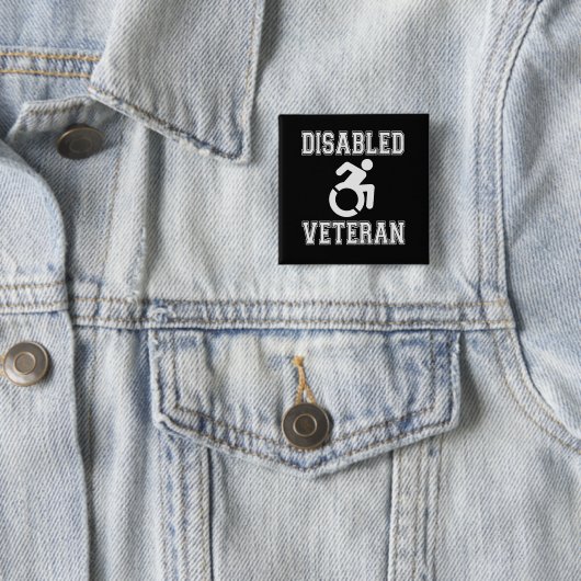 Mit Behinderung Veteran Button (Beispiel)
