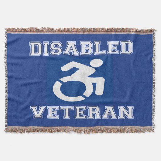 Mit Behinderung Veteran Decke (Vorderseite)