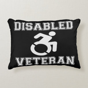 Mit Behinderung Veteran Dekokissen