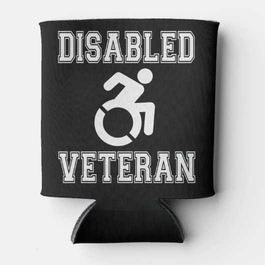 Mit Behinderung Veteran Dosenkühler (Vorderseite)