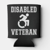 Mit Behinderung Veteran Dosenkühler (Rückseite)