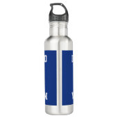 Mit Behinderung Veteran Edelstahlflasche (Rückseite)