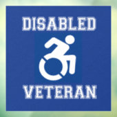 Mit Behinderung Veteran Fensteraufkleber (Blatt 3)