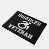 Mit Behinderung Veteran Fußmatte (Schrägansicht)
