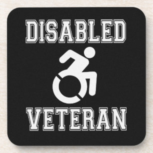 Mit Behinderung Veteran Getränkeuntersetzer