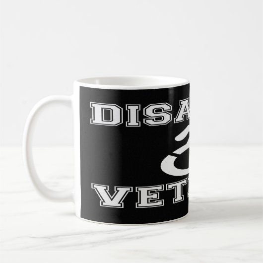 Mit Behinderung Veteran Kaffeetasse (Links)
