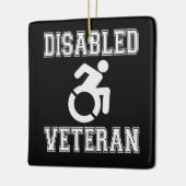 Mit Behinderung Veteran Keramikornament (Links)