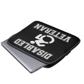 Mit Behinderung Veteran Laptopschutzhülle (Vorne Knopf)