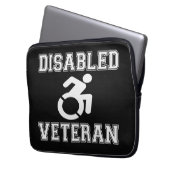 Mit Behinderung Veteran Laptopschutzhülle (Vorderseite Links)