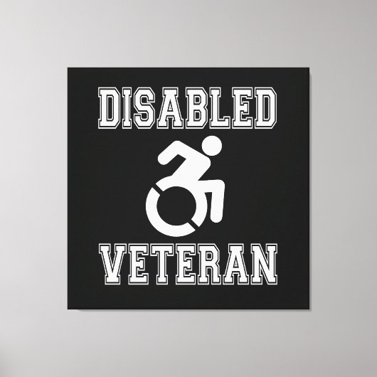 Mit Behinderung Veteran Leinwanddruck (Vorderseite)