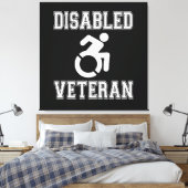 Mit Behinderung Veteran Leinwanddruck (Insitu (Schlafzimmer))