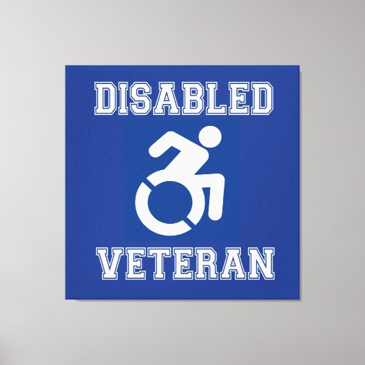 Mit Behinderung Veteran Leinwanddruck (Vorderseite)