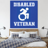 Mit Behinderung Veteran Leinwanddruck (Insitu (Schlafzimmer))