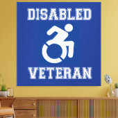 Mit Behinderung Veteran Leinwanddruck (Insitu (Wohnzimmer))