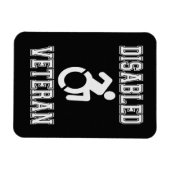 Mit Behinderung Veteran Magnet (Horizontal)