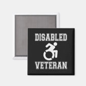 Mit Behinderung Veteran Magnet (Vorderseite/Rückseite)