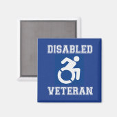 Mit Behinderung Veteran Magnet (Vorderseite/Rückseite)