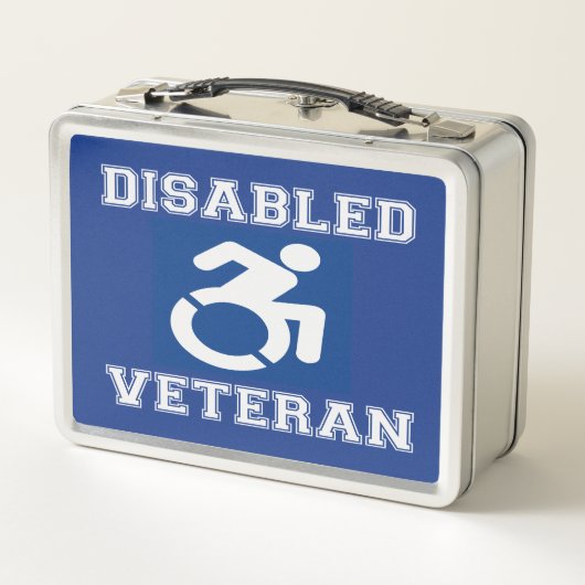 Mit Behinderung Veteran Metall Brotdose (Rückseite)
