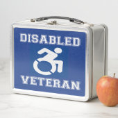 Mit Behinderung Veteran Metall Brotdose (Beispiel)