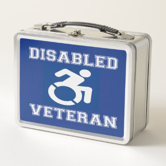 Mit Behinderung Veteran Metall Brotdose