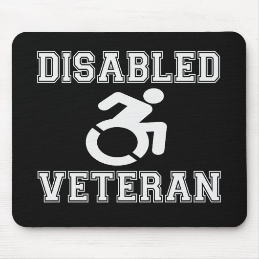 Mit Behinderung Veteran Mousepad (Vorne)