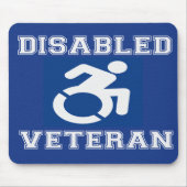 Mit Behinderung Veteran Mousepad (Vorne)