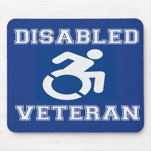 Mit Behinderung Veteran Mousepad (Vorne)