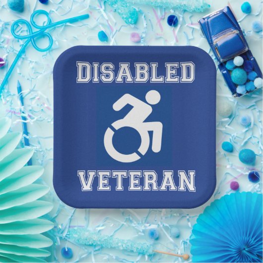 Mit Behinderung Veteran Pappteller (Party)