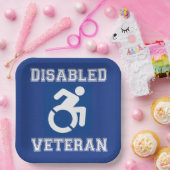 Mit Behinderung Veteran Pappteller (Party)