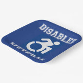 Mit Behinderung Veteran Pappteller (Gewinkelt)