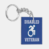 Mit Behinderung Veteran Schlüsselanhänger (Vorderseite links)
