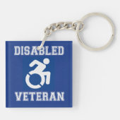 Mit Behinderung Veteran Schlüsselanhänger (Rückseite)